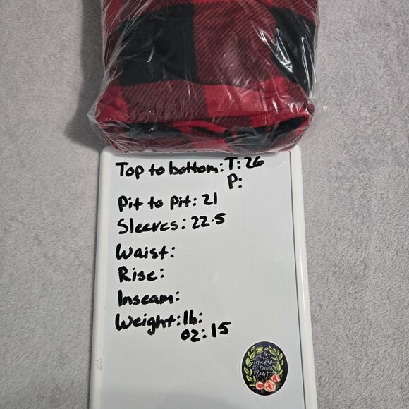 BKE Womens Eased Fit Fleece Buffalo Plaid Flannel Button Up Shacket Size S Boxy - Picture 7 of 7